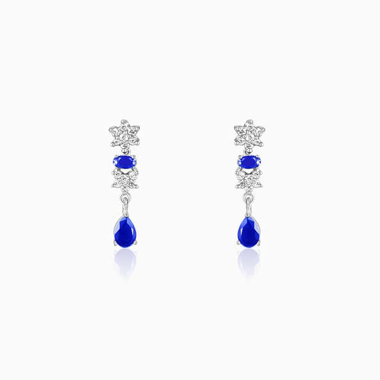Silver Glamour In Colour Earrings