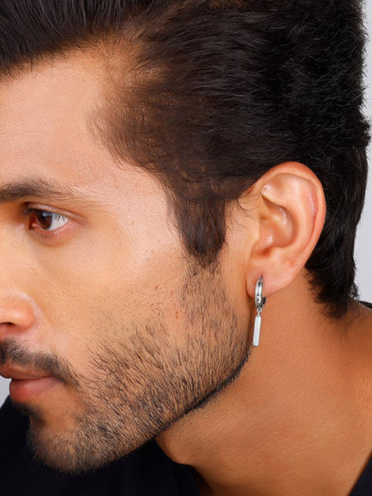 Silver Luminous Loop Earrings For Him/Her
