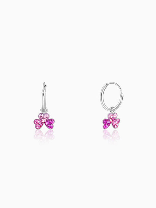 Silver Clover Kids Hoop Earrings (4-12 yrs)