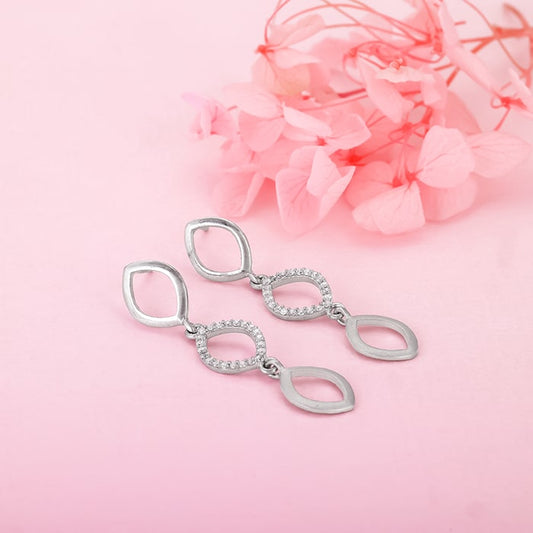 Silver Captivating Sparkle Earrings