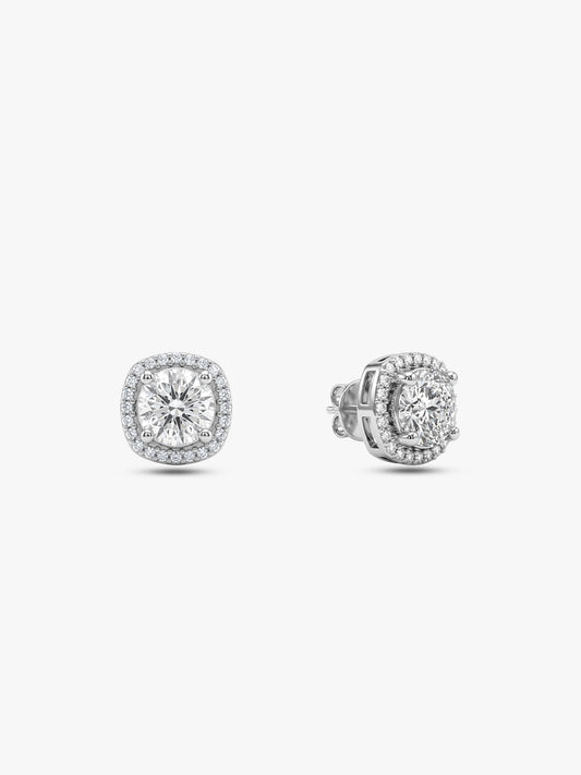 Silver Memorable Zircon Earrings