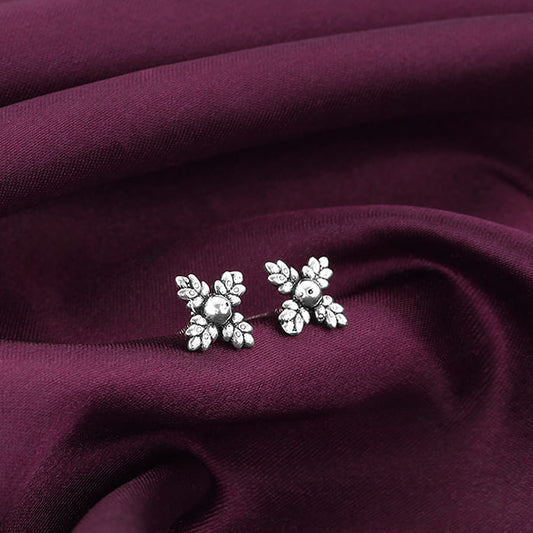 Oxidised Silver Classic Bliss Earrings
