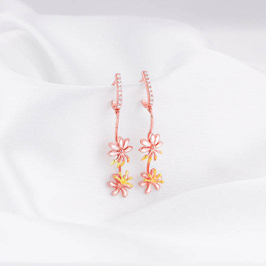 Rose Gold Safed Musli Danglers