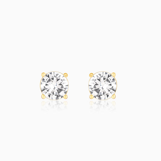 Golden Zircon Earrings