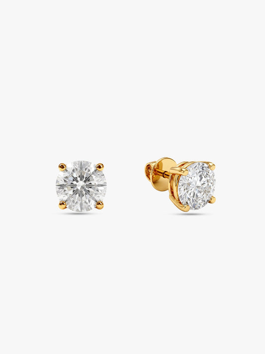 Golden Zircon Earrings