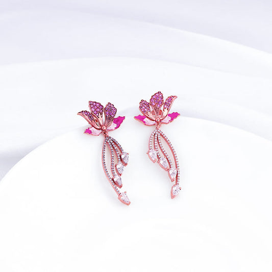 Bhumi Rose Gold Ebony Moment Earrings