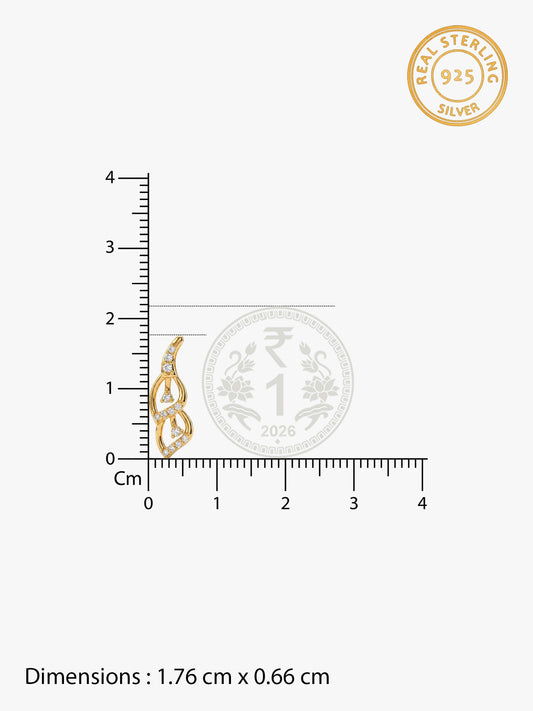 Golden Tiered Shine Earrings
