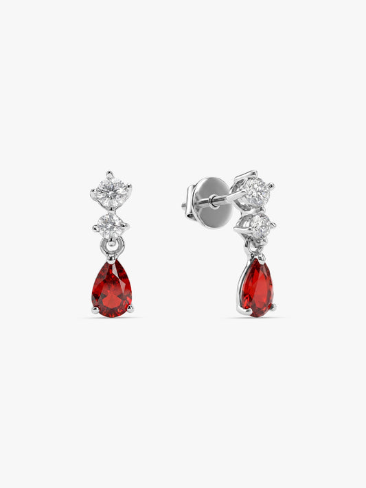 Silver We Fell in Love Earrings