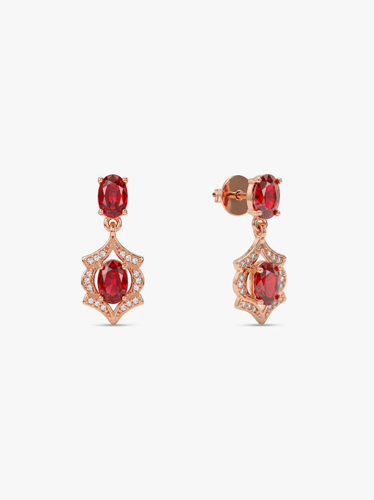 Rose Gold Pretty Woman Earrings