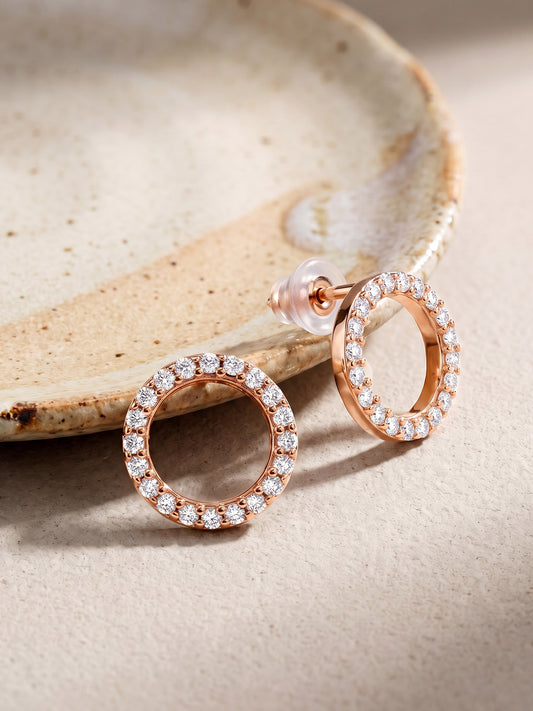 Rose Gold Connected for Life Earrings