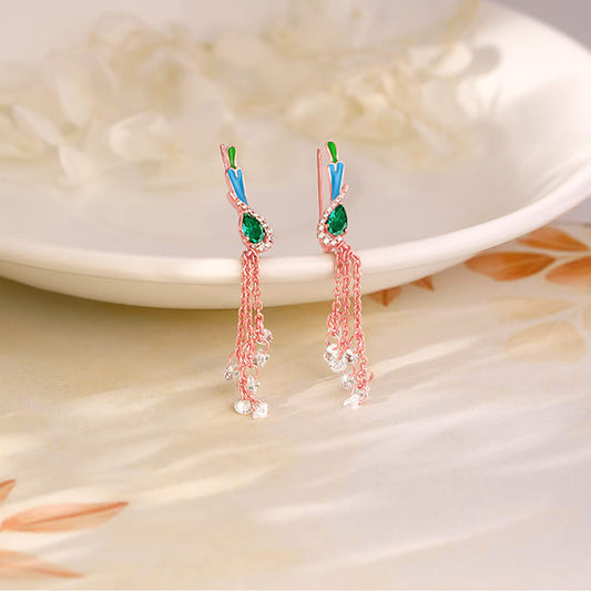 Buy Rose Gold Woody Bird Ear Cuffs for Girls Online