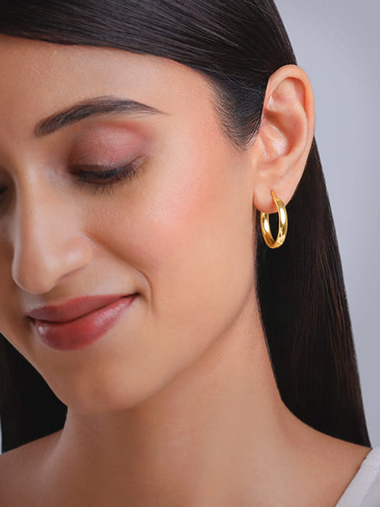 Golden Circle of Hoop Earrings