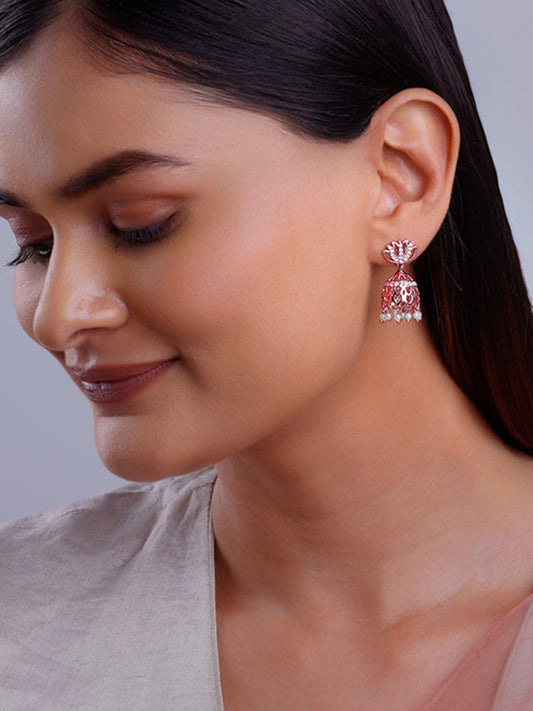 Rose Gold Padma Jhumka