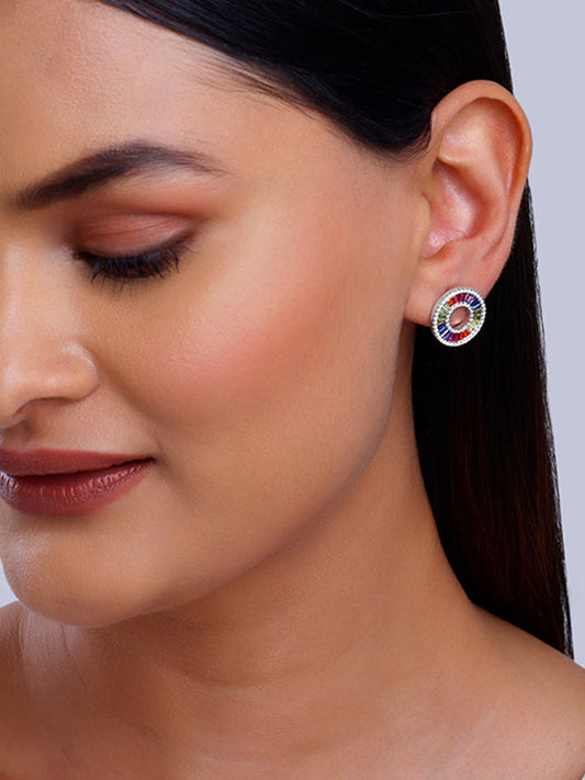 Silver Orb of Grace Earrings