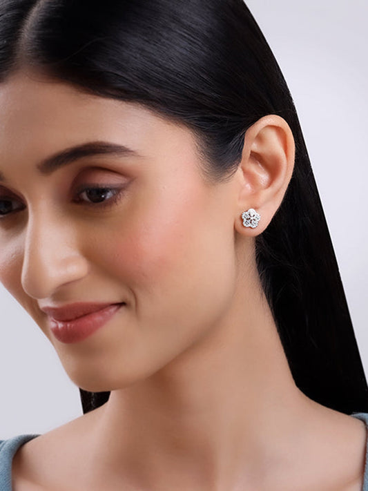 Silver Flora Fiesta Earrings
