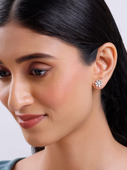 Silver Floret Fun Earrings