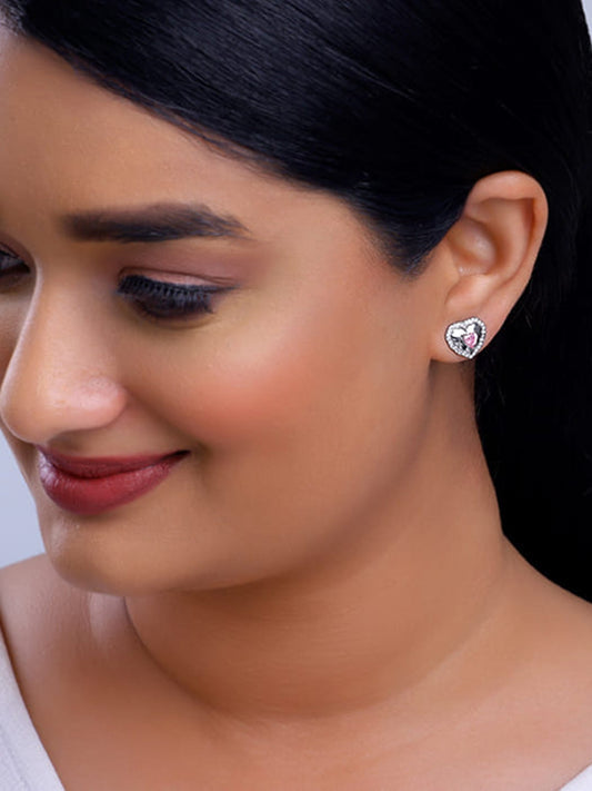 Silver Lovelight Stud Earrings