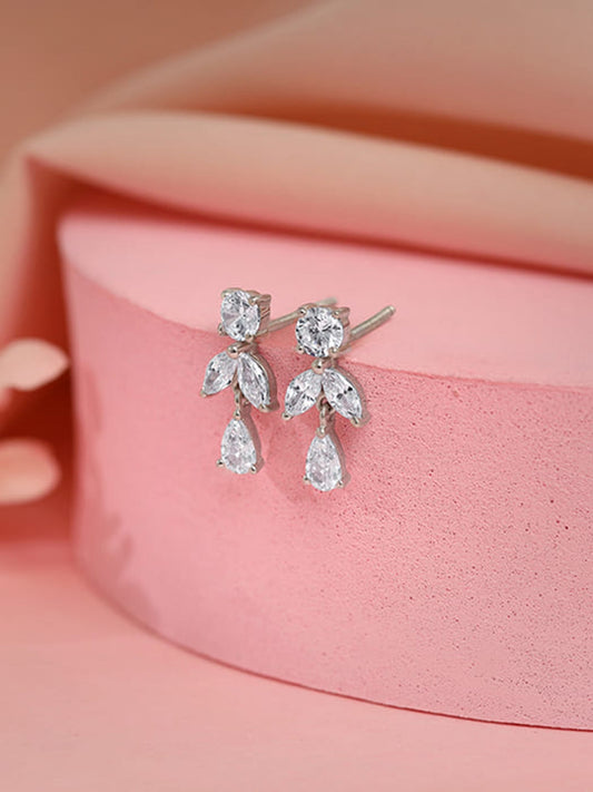 Silver Perfect Leaf Earrings