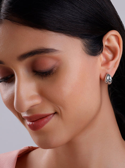 Silver Dual Glint Earrings