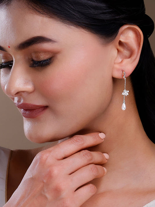 Silver Sekhmet Dangler Earrings