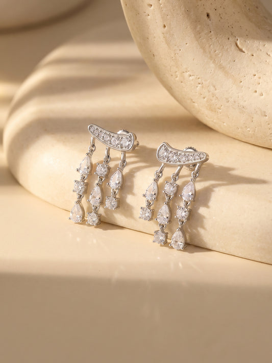 Silver Midnight City Earrings