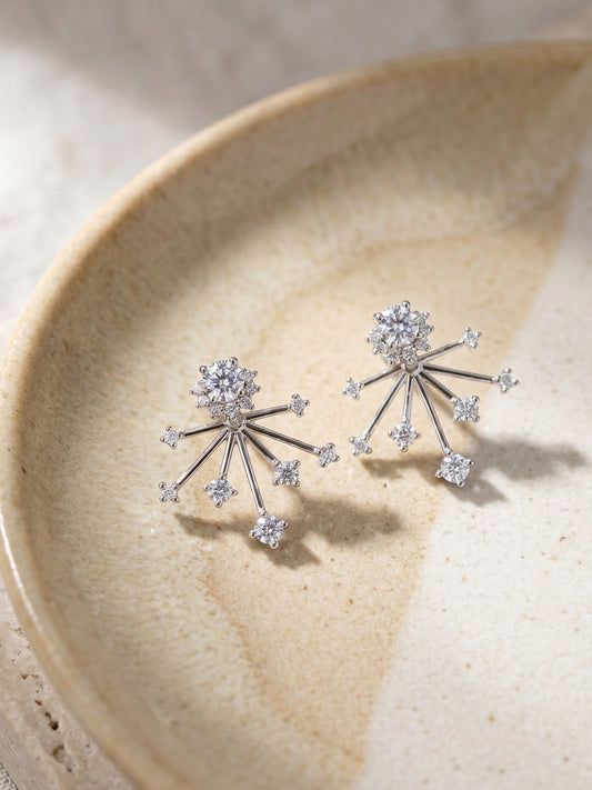 Silver Counting Stars Studs