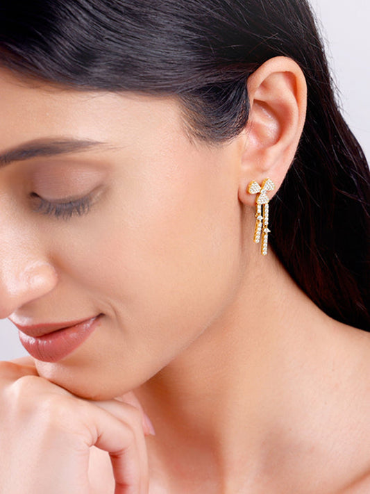 Golden Petal Blush Earrings