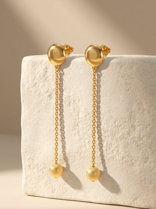 Golden Treasure Dangler Earrings