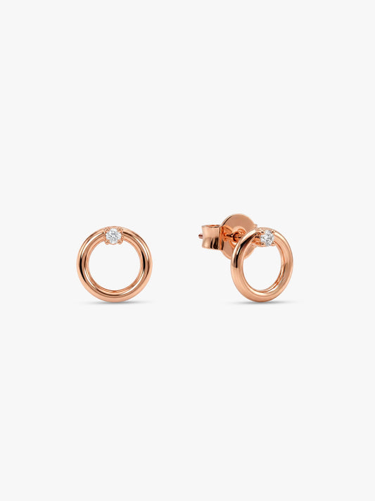 Rose Gold Eternal Stud Earrings