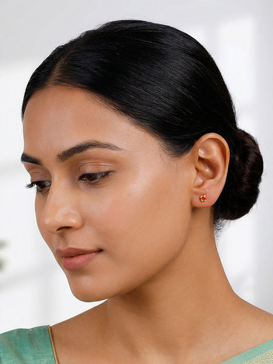 Golden Frigg Stud Earrings