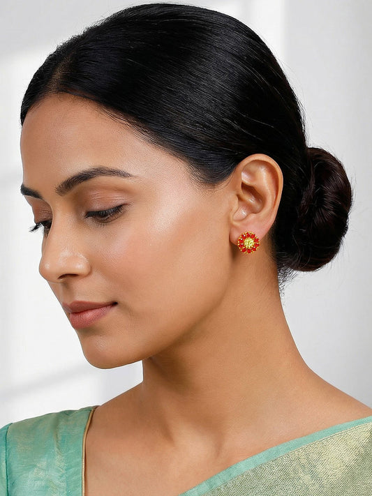 Golden Radha Earrings