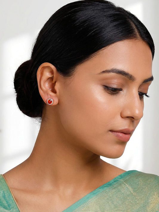 Rose Gold Pranavi Earrings