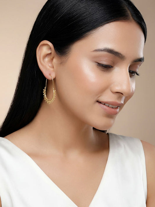 Golden Indian Hoop Earrings