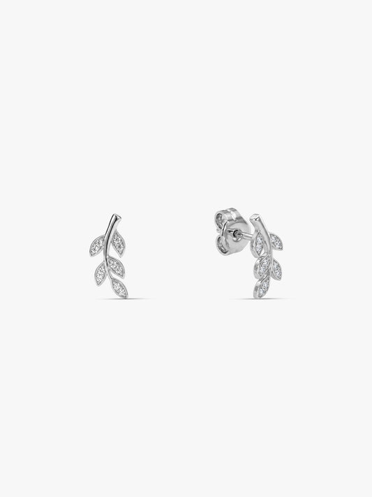 Silver Leaf Earrings