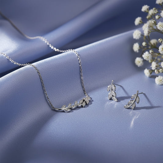 Silver Leaf Set