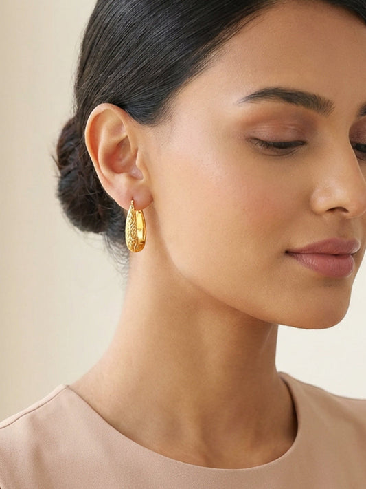 Golden Moroccan Hoop Earrings