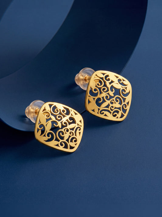 Golden Modern Relic Earrings