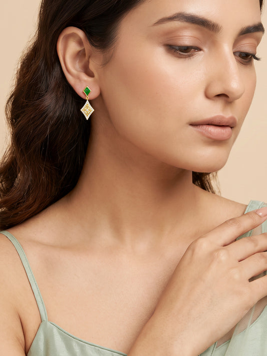 Golden Jagmag Bling Earrings