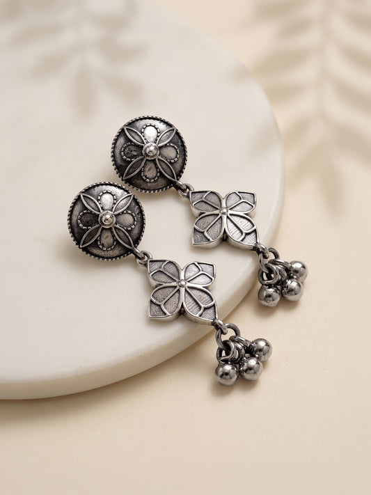 Oxidised Silver Capucine Earrings