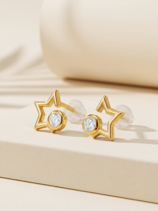 Golden Estelle Glow Studs