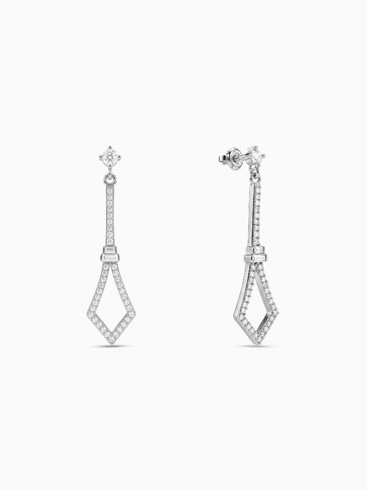 Silver Spear Dangler Earrings