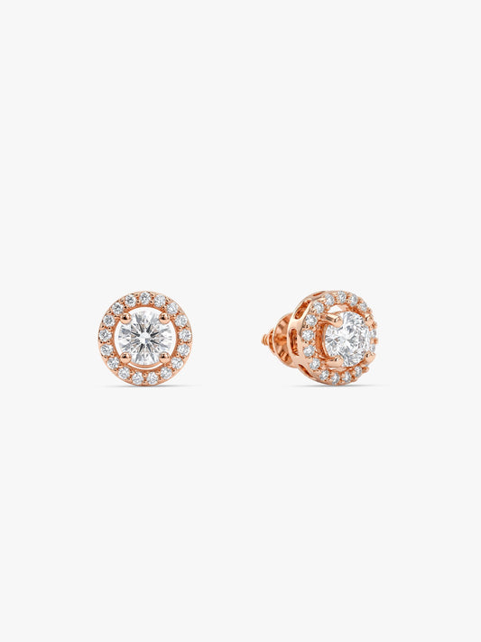 Rose Gold Seeking Solace Stud Earrings