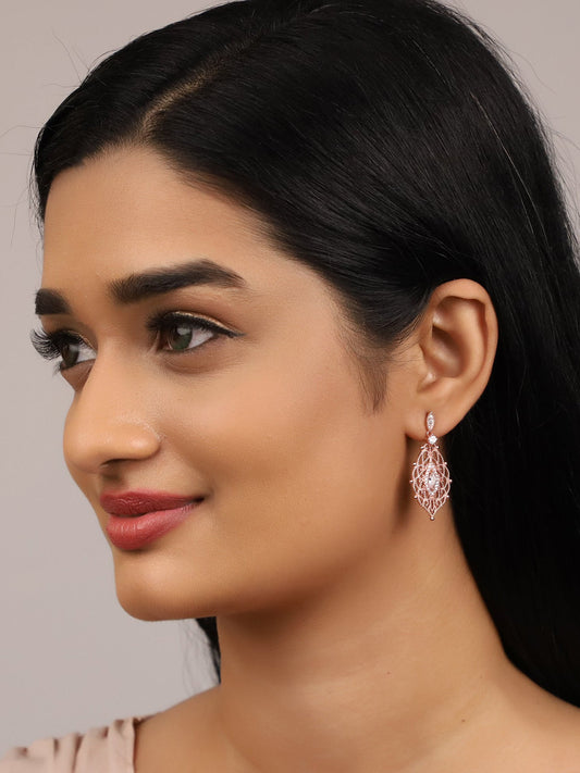 Rose Gold Opulent Desire Earrings