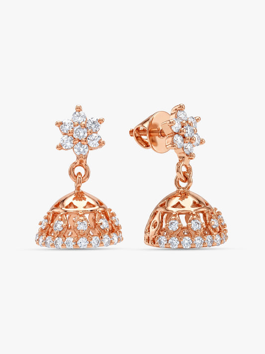 Rose Gold Enticing Jhumki