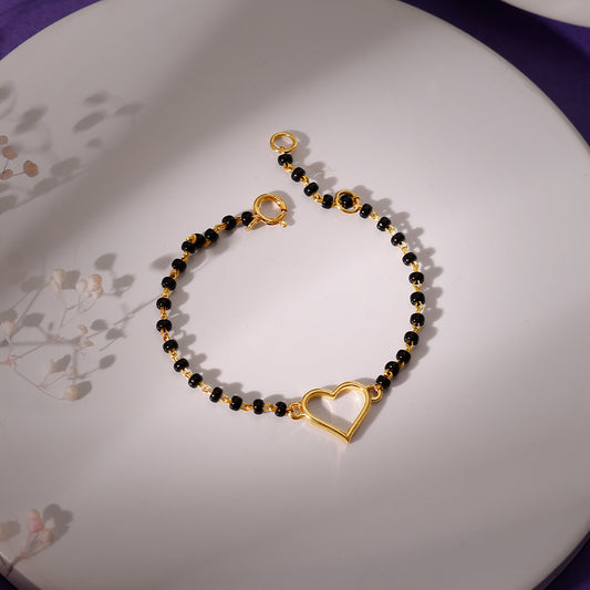 Gold Sacred Heart Kid Nazariya Bracelet (0-1 yrs)