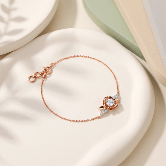 Rose Gold Seliora Lab Grown Diamond Bracelet