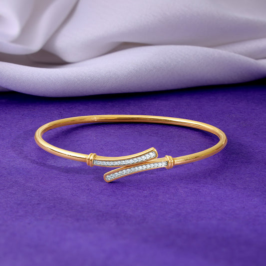 Buy Gold Ariadne Diamond Bangle | GIVA Jewellery