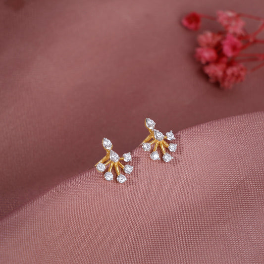 Gold Orlina Lab Grown Diamond Earrings
