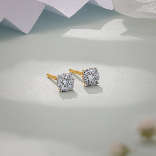 Gold Nova Classic Lab Grown Diamond Studs