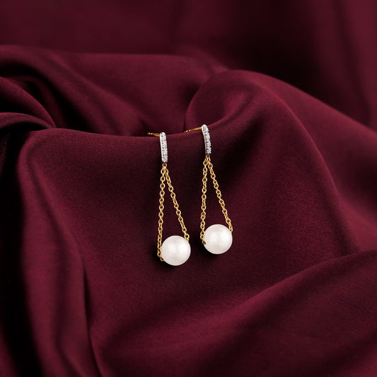 Lab_grown_diamond_Gold_Swing_of_Pearl_Diamond_Earrings